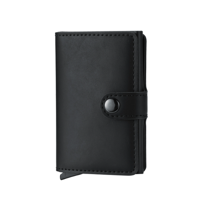 RFID Cardholder Wallet – Premium PU Leather (With Strap / Classic Slim)