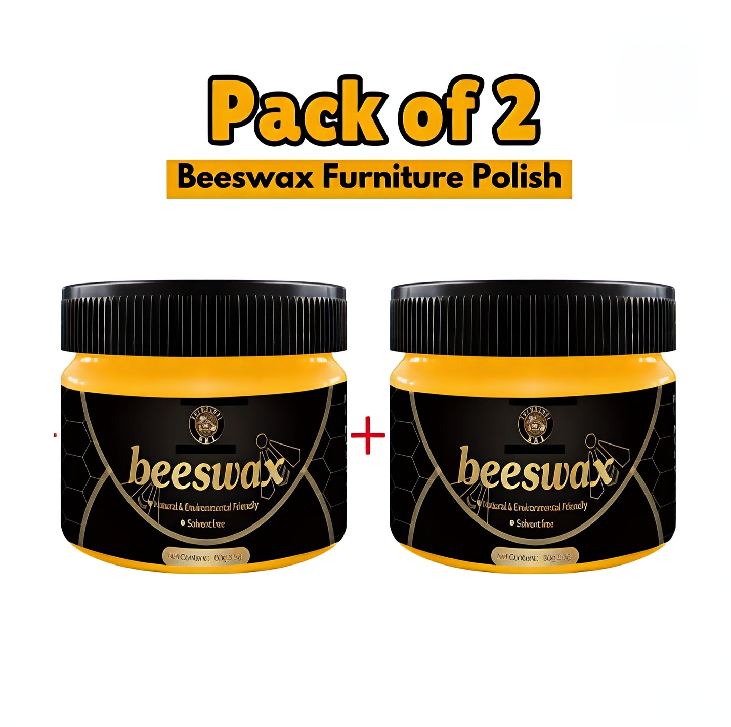 2 Pack (85g) - Beeswax Wood Wax & Furniture Polish