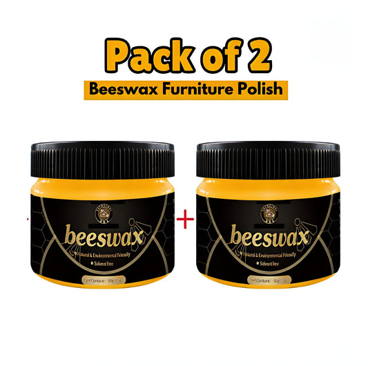 2 Pack (85g) - Beeswax Wood Wax & Furniture Polish