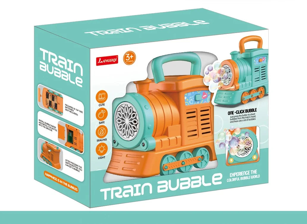 Kids Spray Bubble Maker Train Toy