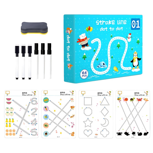 64-Page Kids Tracing & Writing Book