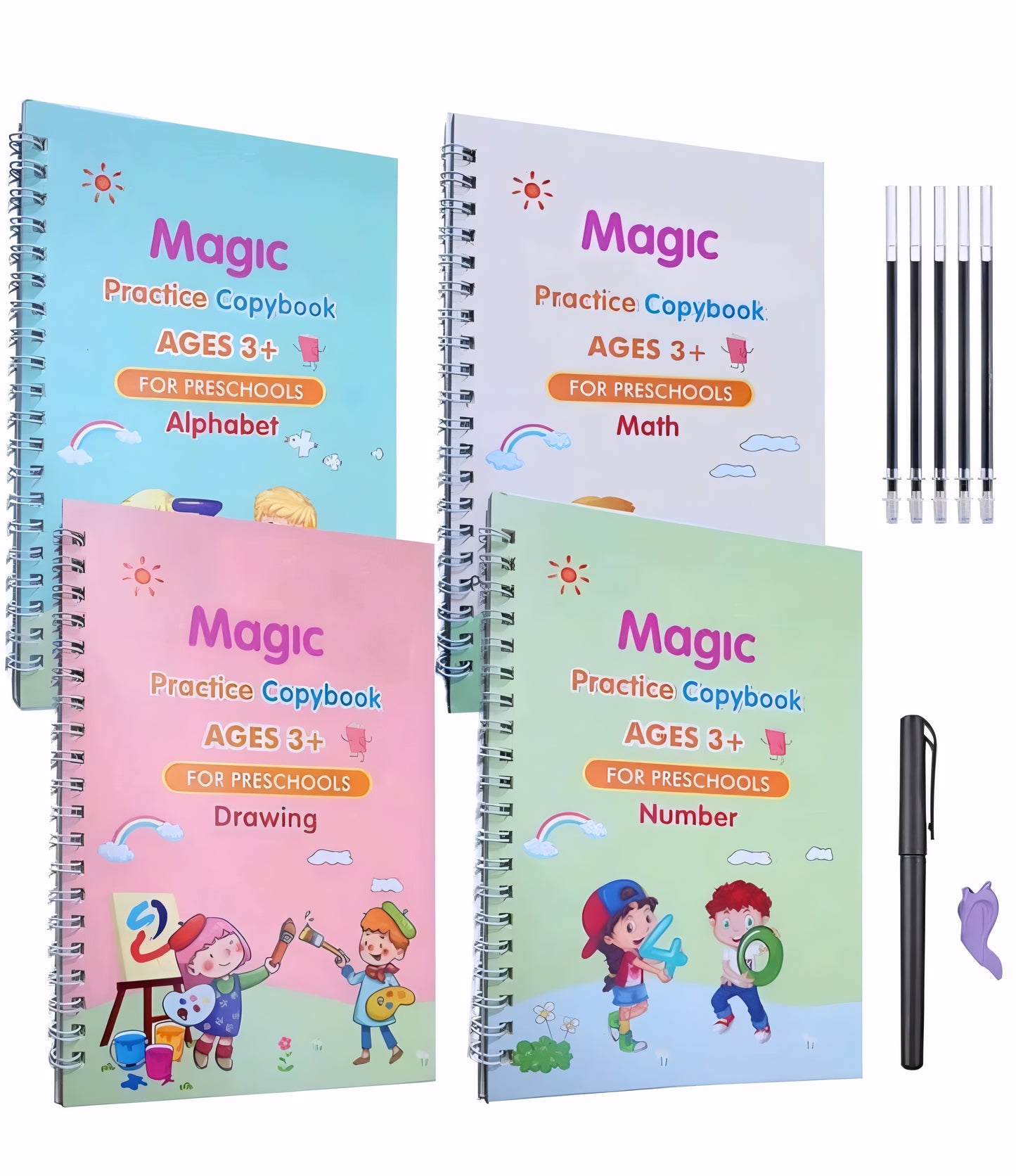 Sank Magic Practice Copybook Set | 4 Books Learning Kit