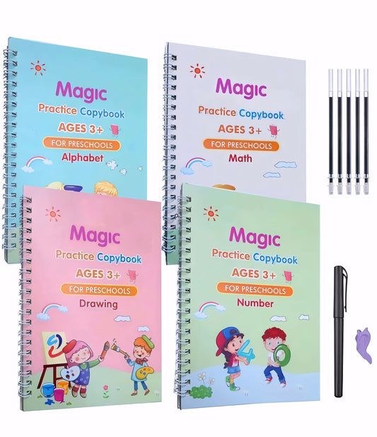 Sank Magic Practice Copybook Set | 4 Books Learning Kit