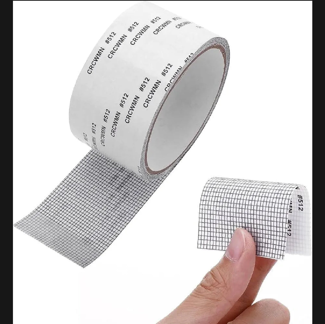2 PACK- Waterproof Self-Adhesive Window Screen Repair Mesh Tape Roll (2meter)