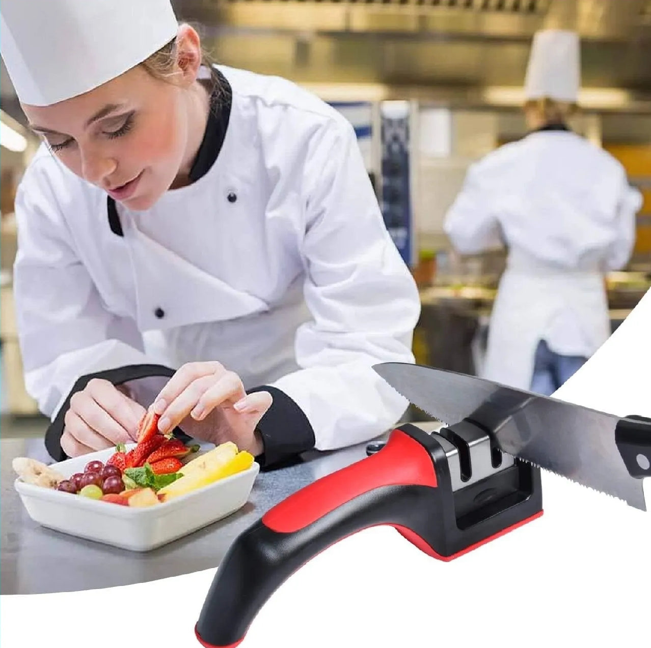 3-in-1 Manual Knife Sharpener | Adjustable Multi-Function Tool