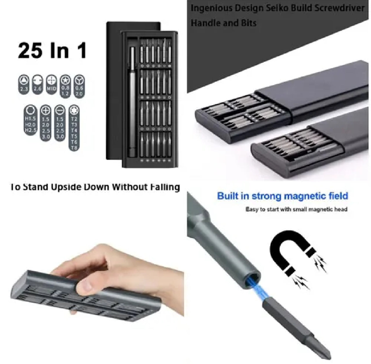 25-in-1 Magnetic Precision Screwdriver Set | Pocket Repair Kit
