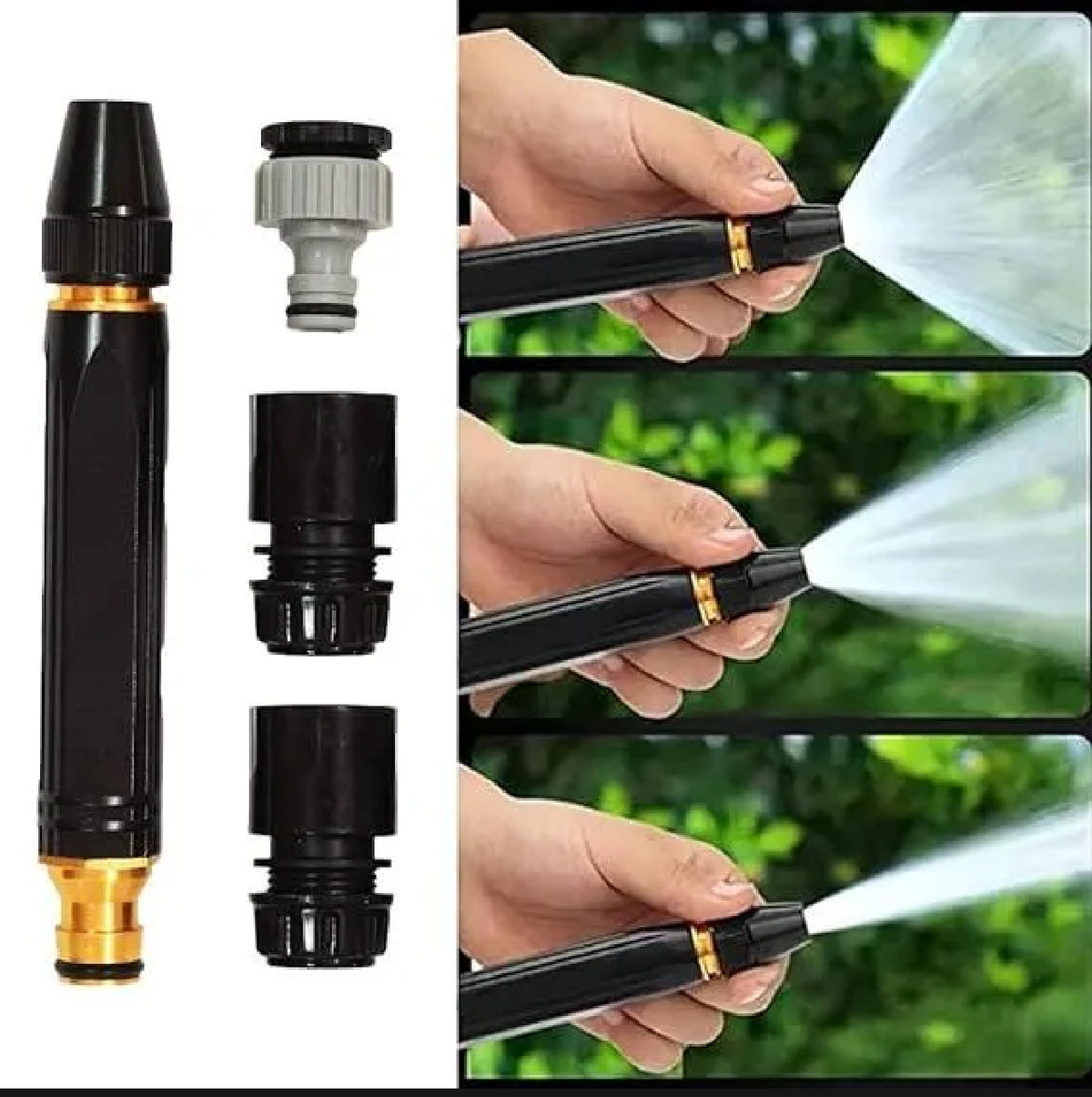 High- Pressure Water Spray Nozzle for Car Garden Lawn Wash Hose Pipe Nozzle