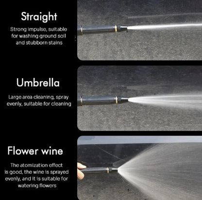 High- Pressure Water Spray Nozzle for Car Garden Lawn Wash Hose Pipe Nozzle