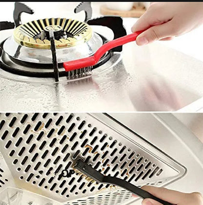 3-Pack Brass, Nylon & Stainless Steel Cleaning Brush Set