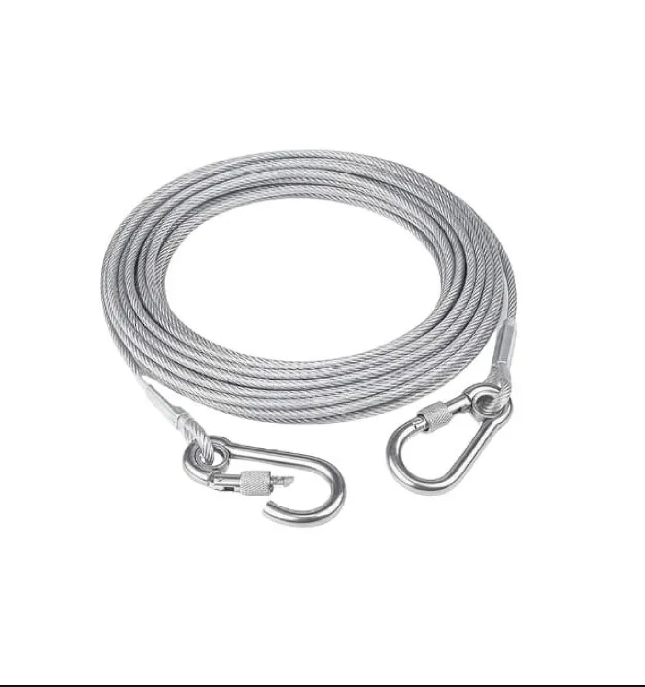5M Steel Clothesline Wire with Hooks | Multi-Purpose Hanging Cable