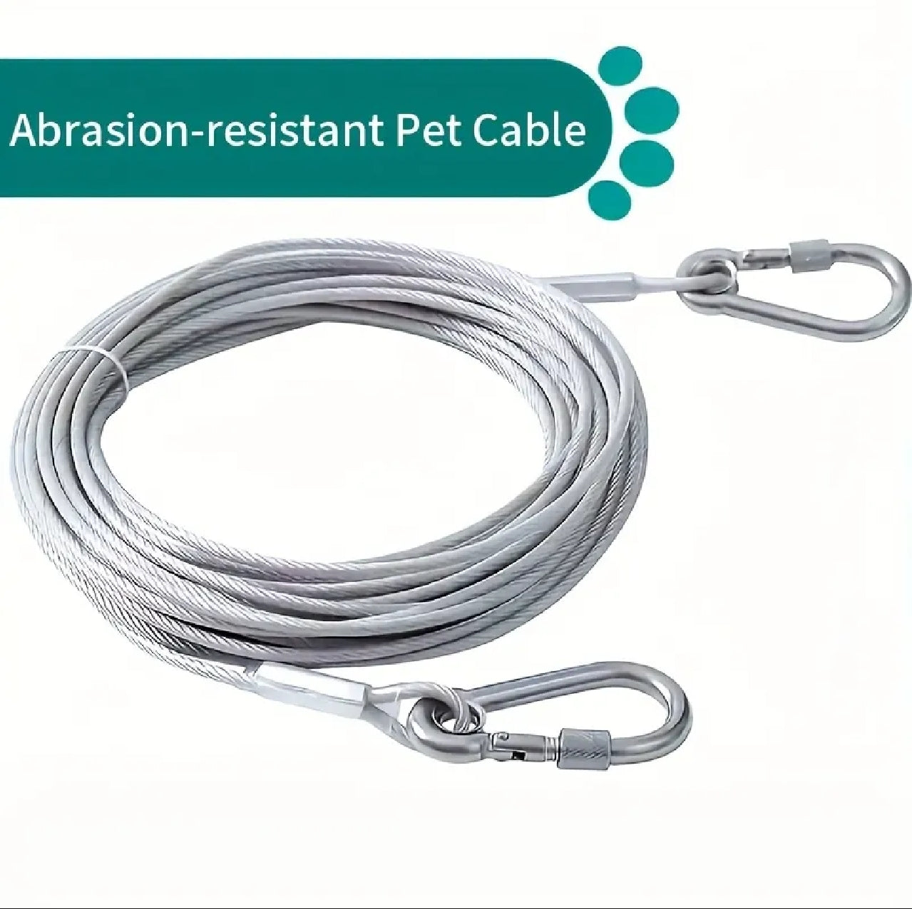 5M Steel Clothesline Wire with Hooks | Multi-Purpose Hanging Cable