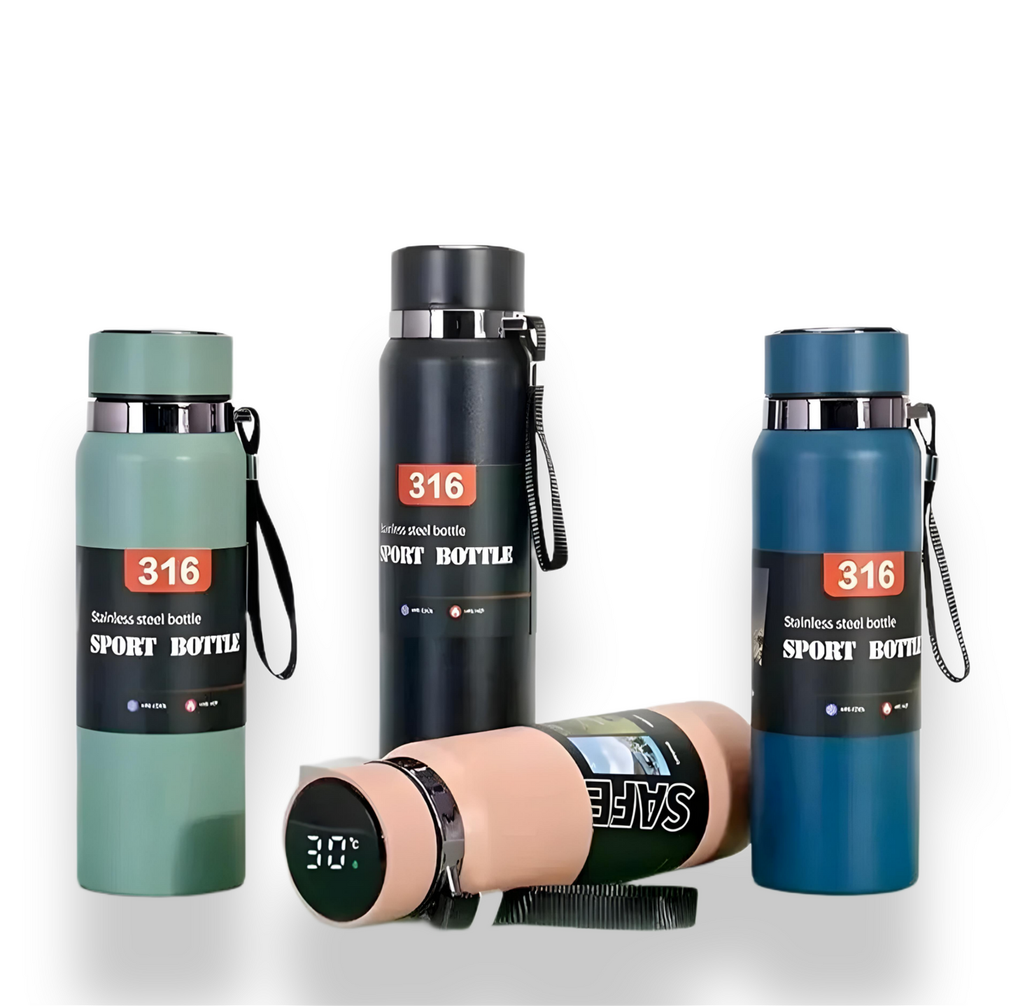 800ml LED Temperature Stainless Steel Bottle