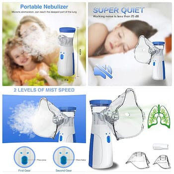Portable Mesh Nebulizer – Handheld Inhaler for Adults & Kids
