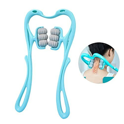 Six-Wheel Neck Massager – Manual Cervical & Spine Roller