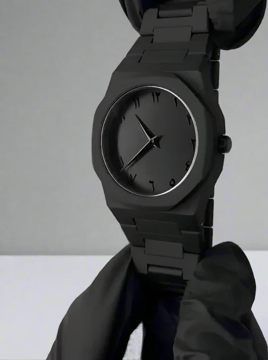 Black Aura Marble Watch