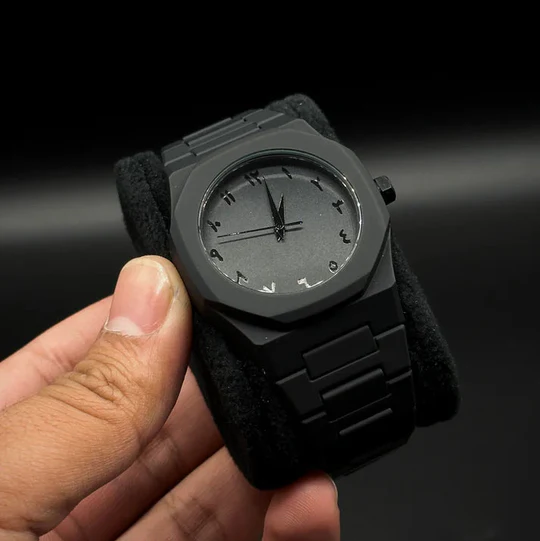 Black Aura Marble Watch