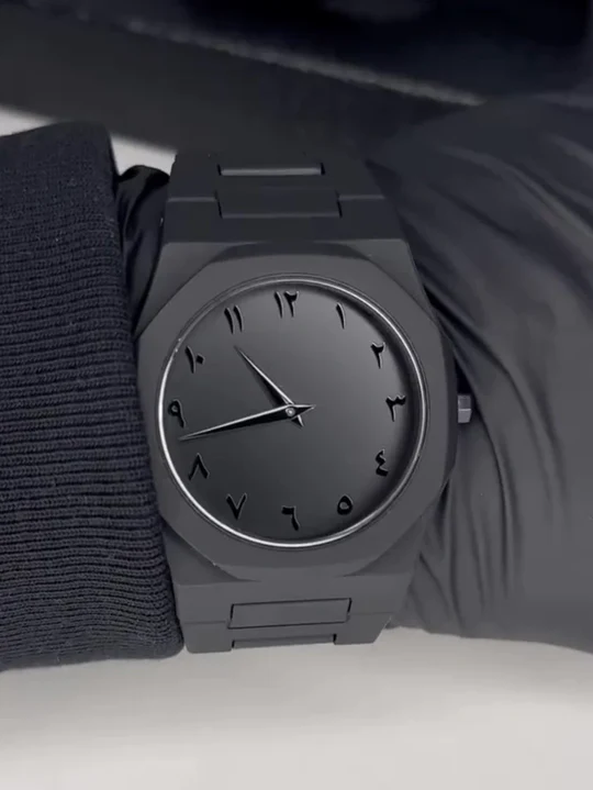 Black Aura Marble Watch