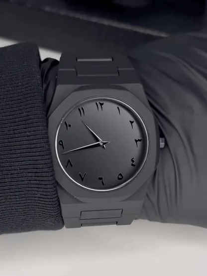 Black Aura Marble Watch