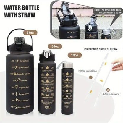 Pack of 3 Leak-Proof Sports Bottles