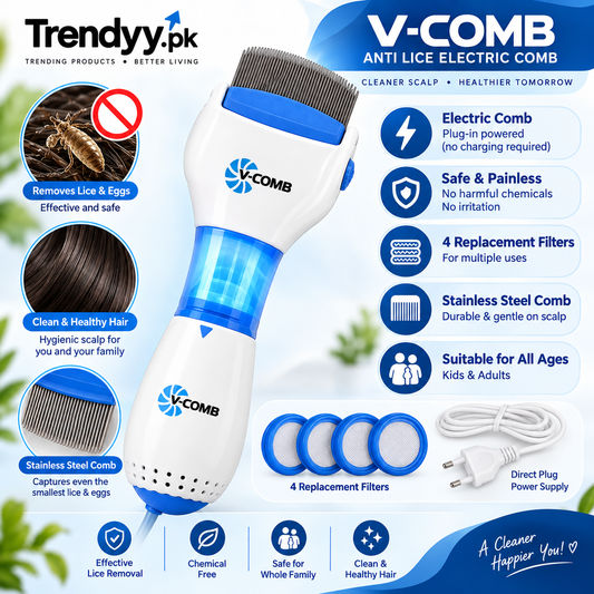 V-Comb Electronic Head Lice Removal Machine with Steel Comb
