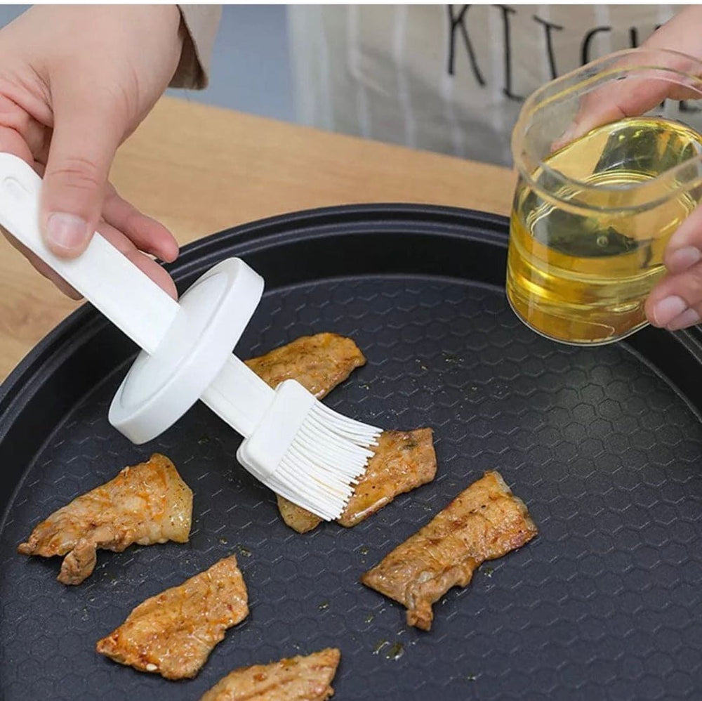 2-in-1 Oil Dispenser Bottle with Silicone Basting Brush