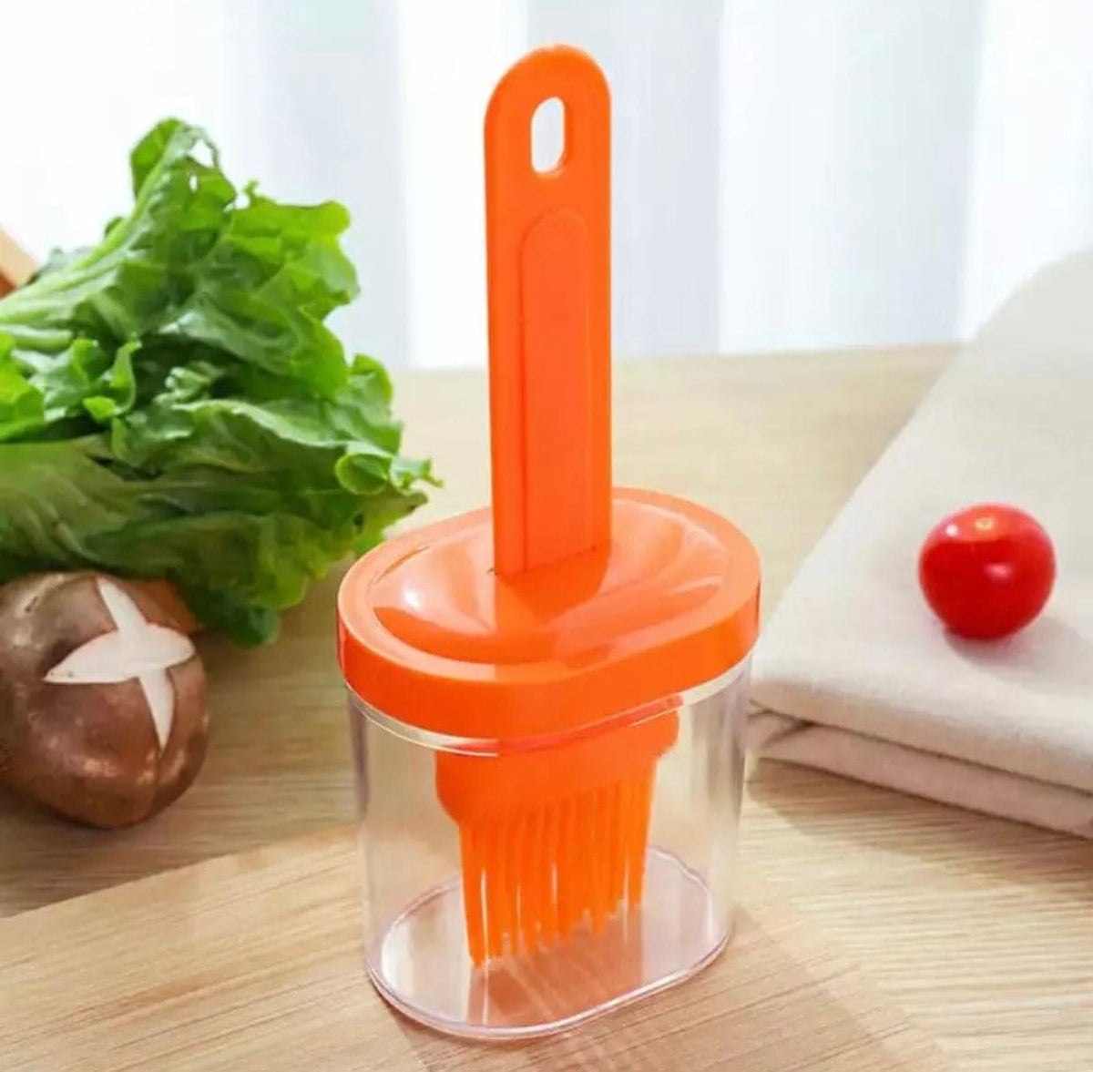 2-in-1 Oil Dispenser Bottle with Silicone Basting Brush