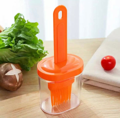 2-in-1 Oil Dispenser Bottle with Silicone Basting Brush