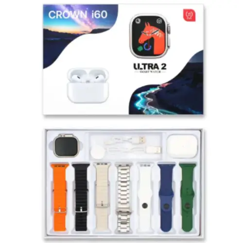 Crown i60 Ultra Smartwatch With Airpods